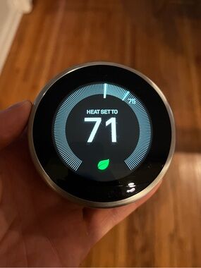 Google Nest 3rd Gen Smart Learning Thermostat - Stainless Steel